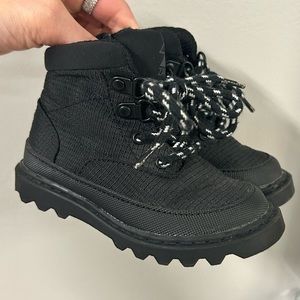 Toddler Zara baby black combat boots size 5.5C new without tags